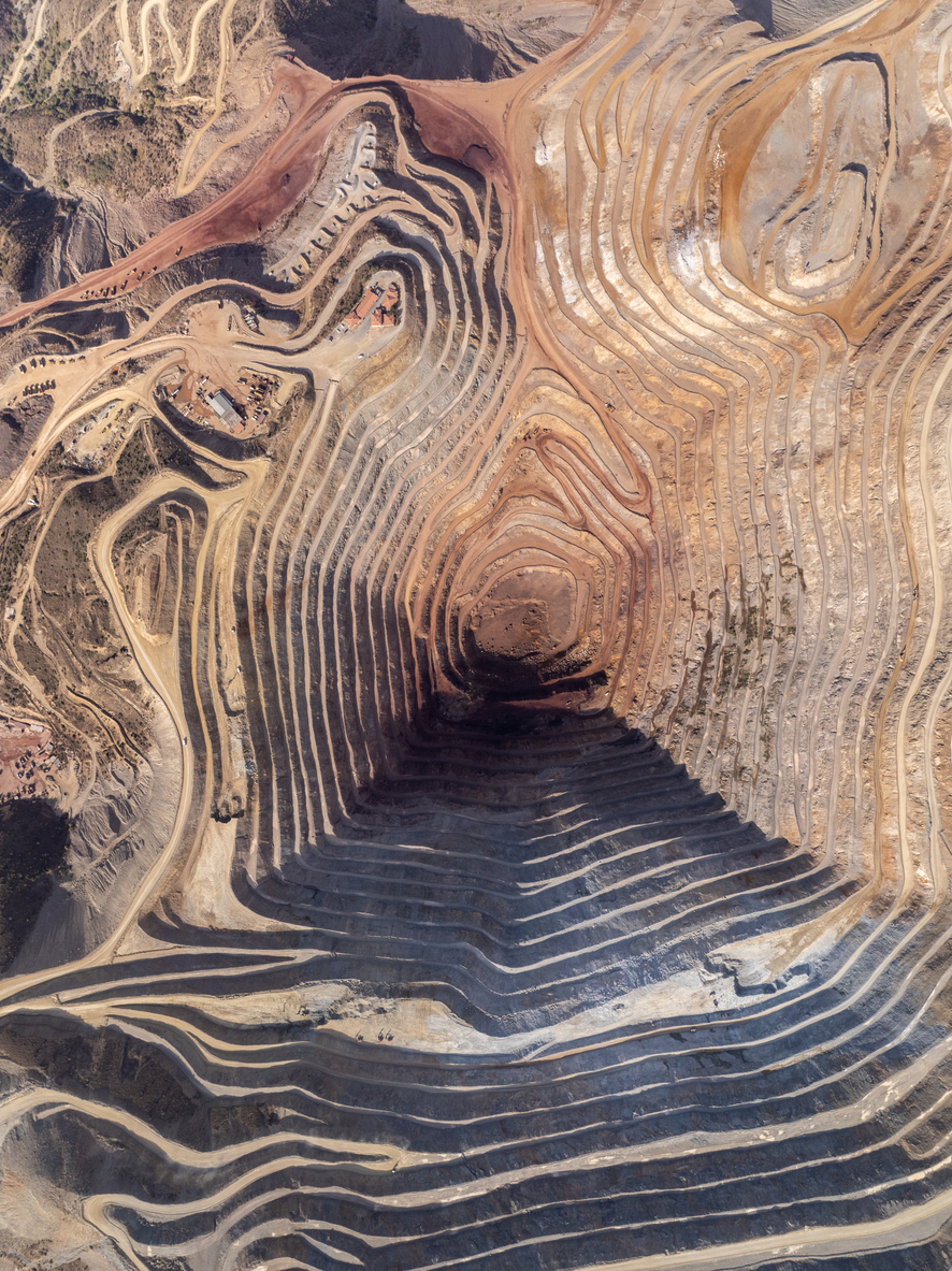 Open-pit iron mine