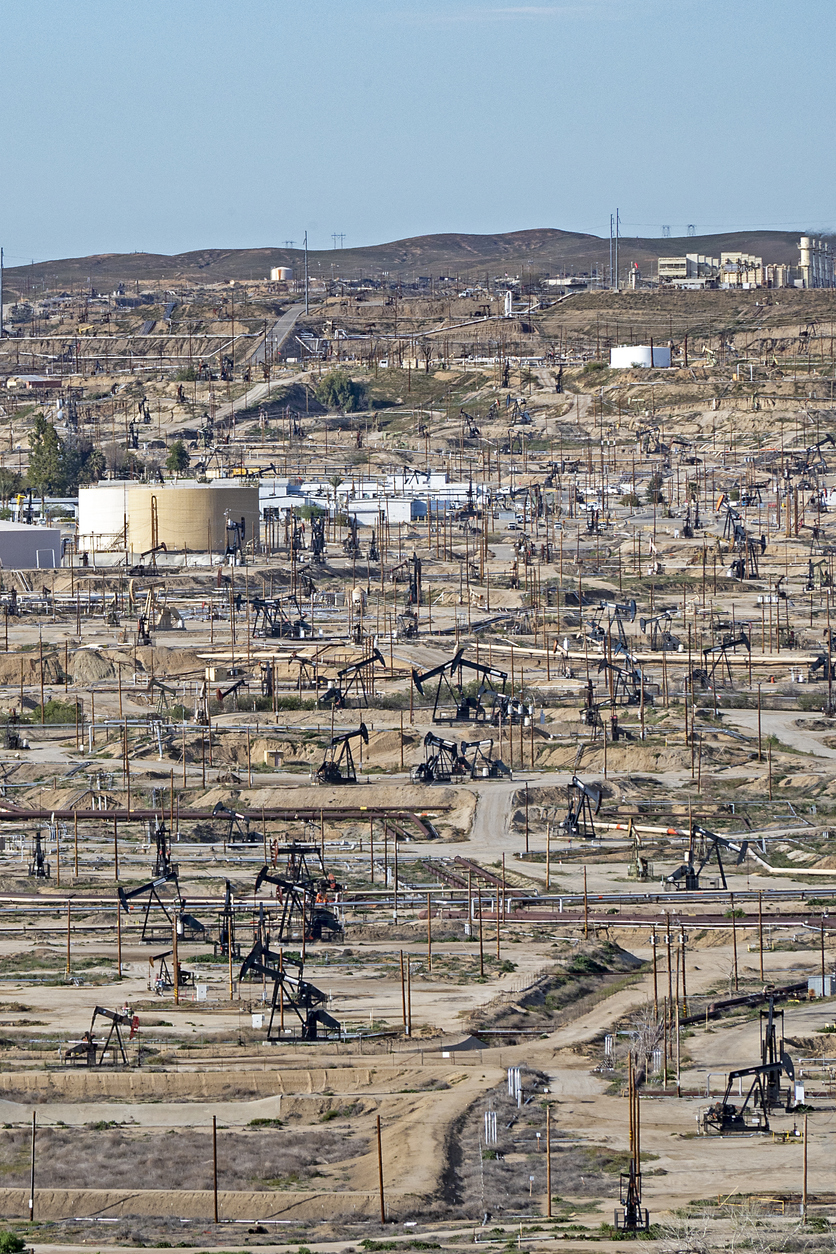 Kern River Oil Field in Bakersfield, California