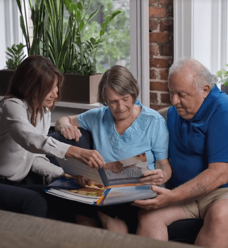 Karen Selby With eldery couple