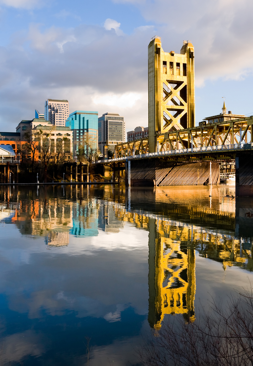 Bridge in downtown Sacramento, CA